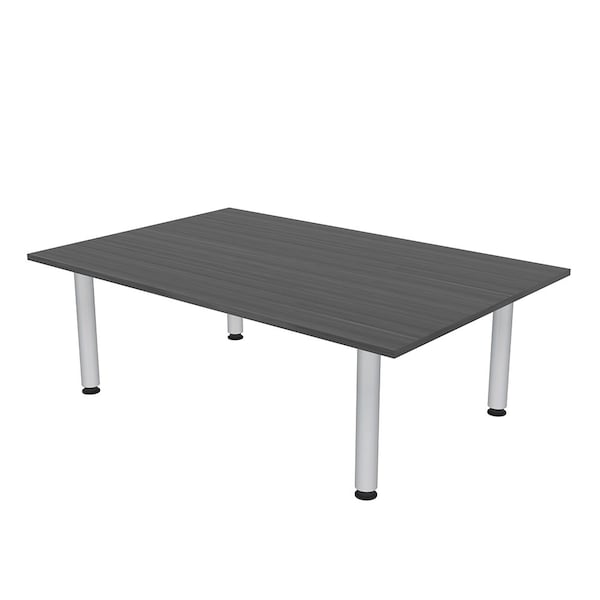 47.25 in W, 71.5 in L, 29 in H, Engineered Wood Top, Grey